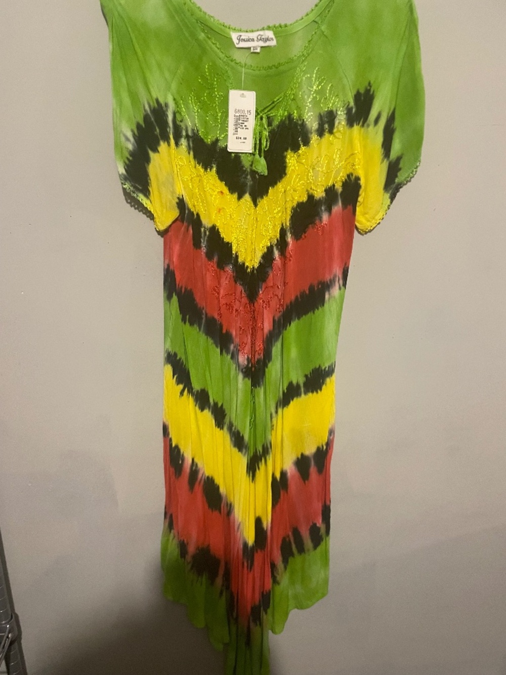 Jessica Taylor tie-dye dress and WT one size